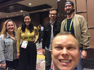 Jonathan with members of the Studio@Gizmodo team.